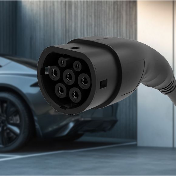AC Type 2 Electric Vehicle Charging EV Plug, 1/3 phase,16/32A, ECO - EU-A02