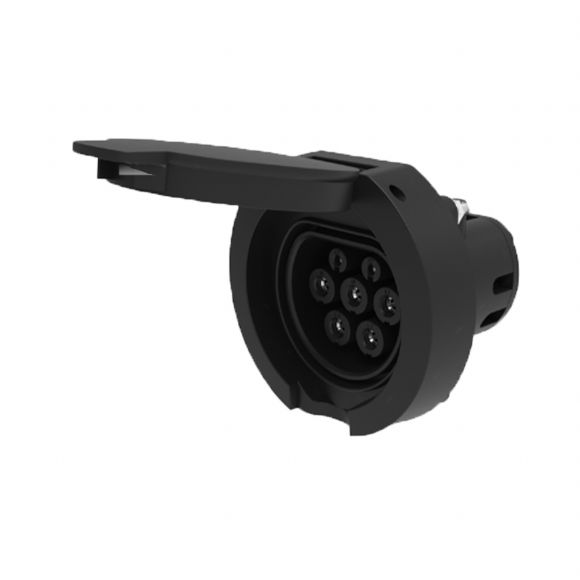 Nexway V1.1 16A/32A 1/3 Phase Type2 AC Socket/Inlet with Shutter - EU-Pos02