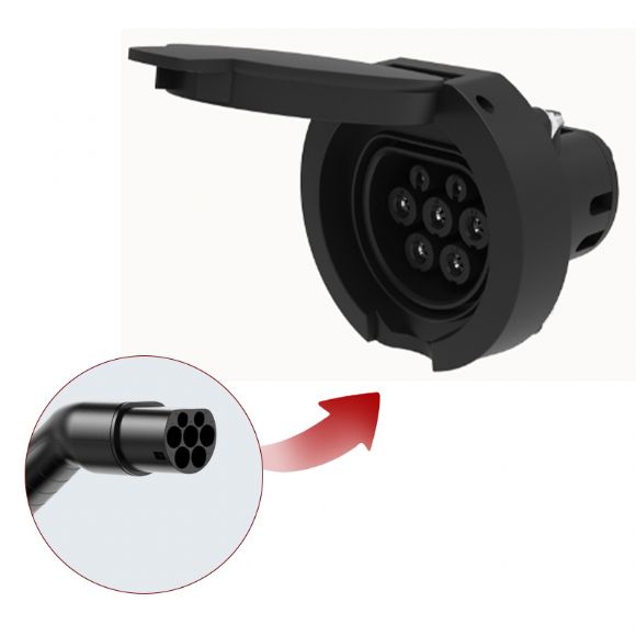 Nexway V2.0 16A/32A Type2 AC Socket/Inlet - EU-Pos03