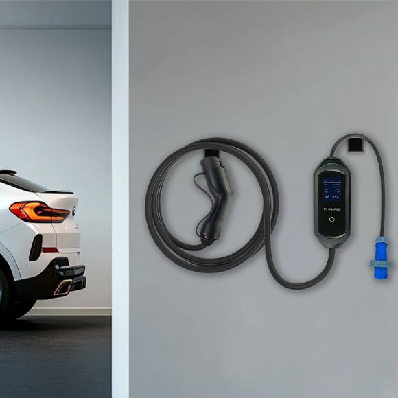 Type1 Mode2 charger for home use SAE J1772,6-32A, 1-p - M2-Mega-S